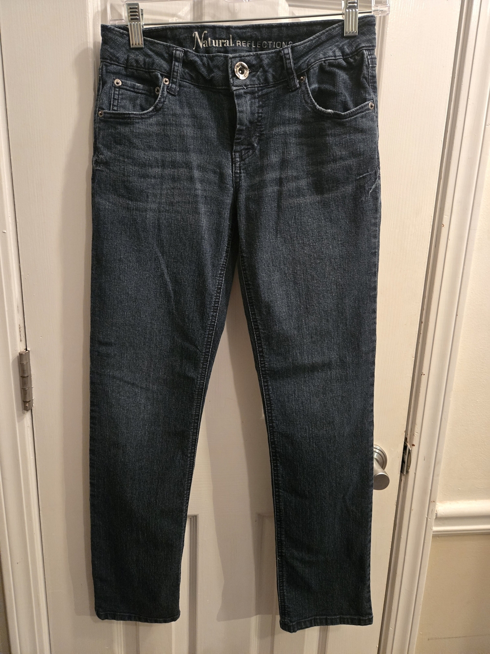 Natural Reflections Straight Leg Medium Dark Wash Petite Denim Jeans 2P